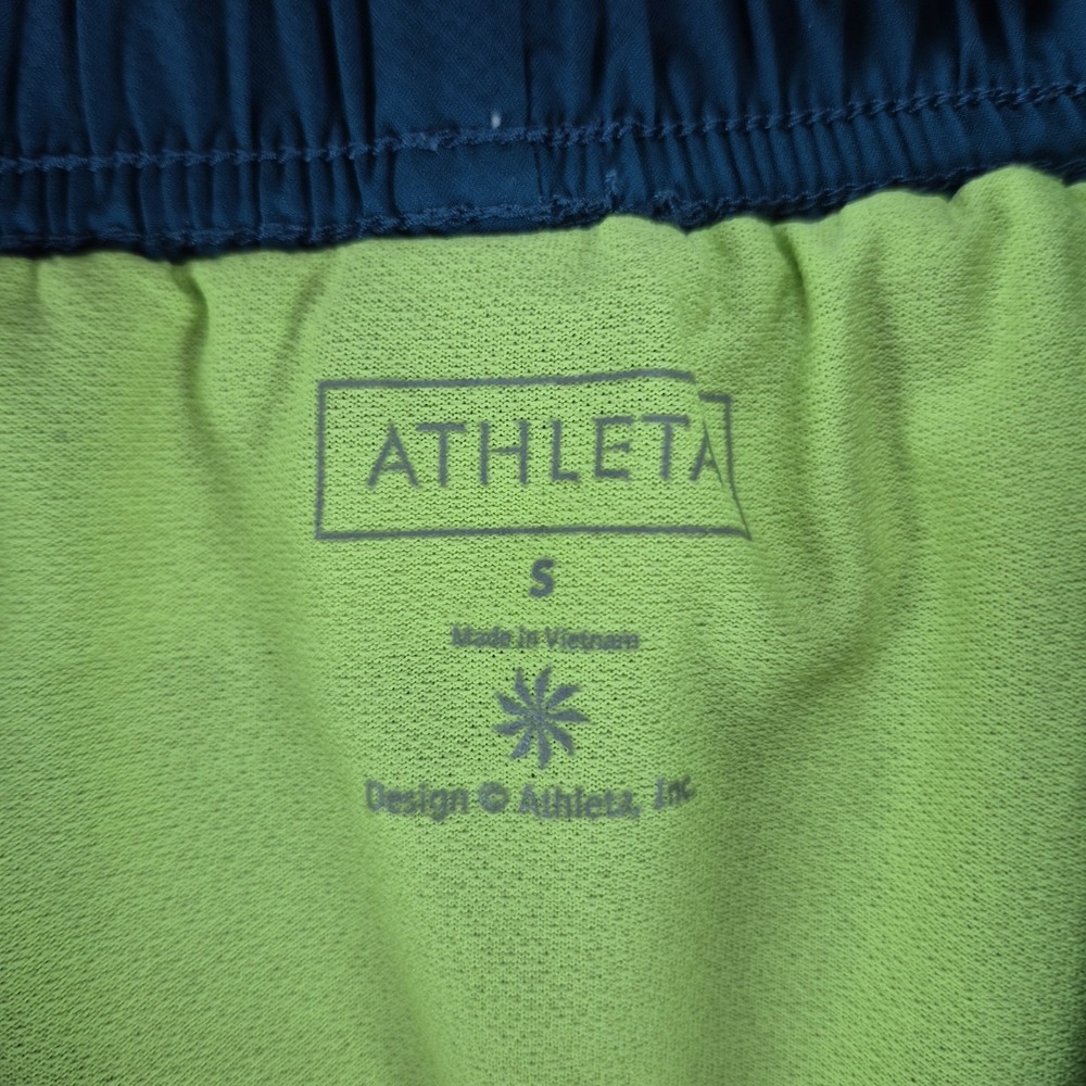 Athleta Running Shorts Womens Small Blue Athletic Lined - Picture 3 of 8